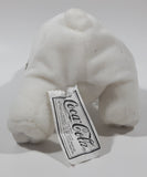 1997 Coca Cola Polar Bear with Green Cap Holding a Bottle 6" Tall Stuff Animal Character Bean Bag Plush New with Tags