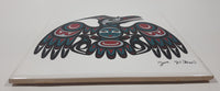 Joe Wilson Raven Aboriginal Artwork 6" x 6" Ceramic Tile Trivet