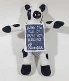 2002 CFA Properties Chick-Fil-A College Football Hall of Fame FRN Experience "Enjoy Tha Hall of Fame Not Burgerz" 6 1/2" Tall Stuffed Animal Cow Character Plush