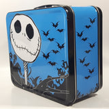 Disney Jack Skellington Blue and Black Tin Metal Lunch Box Container