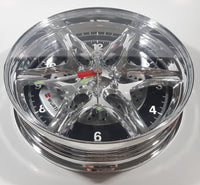 Wurth Wheel Rim Shaped 10 1/2" Diameter Advertising Wall Clock with Tool Shaped Hands