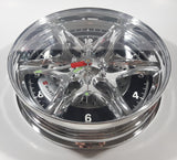 Wurth Wheel Rim Shaped 10 1/2" Diameter Advertising Wall Clock with Tool Shaped Hands