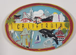 California Oval Shaped 2 1/4" x 3 1/8" 3D Resin Fridge Magnet