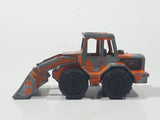 Vintage Majorette No. 211 & 263 Tracto Bull Dozer Front End Loader Orange 1/87 Scale Die Cast Toy Construction Equipment Vehicle