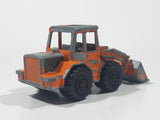 Vintage Majorette No. 211 & 263 Tracto Bull Dozer Front End Loader Orange 1/87 Scale Die Cast Toy Construction Equipment Vehicle