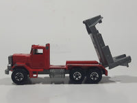 1989 Hot Wheels Peterbilt Cement Mixer Truck Red Die Cast Toy Car Vehicle