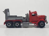 1989 Hot Wheels Peterbilt Cement Mixer Truck Red Die Cast Toy Car Vehicle