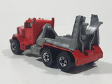 1989 Hot Wheels Peterbilt Cement Mixer Truck Red Die Cast Toy Car Vehicle