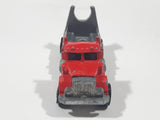 1989 Hot Wheels Peterbilt Cement Mixer Truck Red Die Cast Toy Car Vehicle