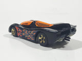 2008 Hot Wheels Trick Tracks Power Pistons Black Die Cast Toy Car Vehicle