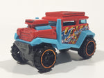 2013 Hot Wheels Attack Pack Bad Mudder 2 Red and Light Blue Die Cast Toy Car Vehicle