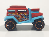 2013 Hot Wheels Attack Pack Bad Mudder 2 Red and Light Blue Die Cast Toy Car Vehicle