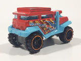 2013 Hot Wheels Attack Pack Bad Mudder 2 Red and Light Blue Die Cast Toy Car Vehicle