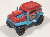 2013 Hot Wheels Attack Pack Bad Mudder 2 Red and Light Blue Die Cast Toy Car Vehicle