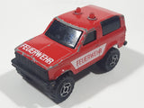 Vintage Majorette Sonic Flashers Ford Bronco Feuerwehr Fire Red Die Cast Toy Car Vehicle
