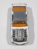 Vintage Majorette Pontiac Firebird Trans Am White Die Cast Toy Car Vehicle with Blown Motor