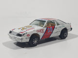 Yatming Ford Mustang Pace Car No. 1028 White Die Cast Toy Muscle Race Car Vehicle