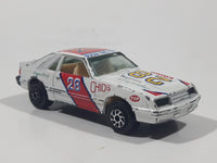 Yatming Ford Mustang Pace Car No. 1028 White Die Cast Toy Muscle Race Car Vehicle