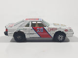 Yatming Ford Mustang Pace Car No. 1028 White Die Cast Toy Muscle Race Car Vehicle