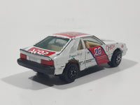 Yatming Ford Mustang Pace Car No. 1028 White Die Cast Toy Muscle Race Car Vehicle