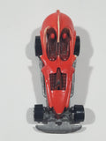 1994 Hot Wheels Color FX Grim Creeper Skullrider Red and White Die Cast Toy Car Vehicle