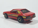 Vintage 1982 Hot Wheels The Hot Ones 1979 Ford Mustang Cobra Enamel Red Die Cast Toy Car Vehicle