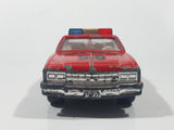 Vintage Majorette Chevrolet Impala Fire Chief Red 1/41 Scale Die Cast Toy Car Vehicle with Opening Doors
