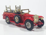 Vintage Lesney Matchbox Models of YesterYear No. Y-6 Rolls Royce Borough Green & District Ladder Fire Truck Red Die Cast Toy Antique Car Vehicle