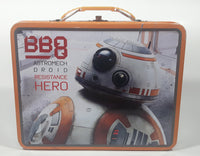 2017 LucasFilm Star Wars BB8 Astromech Droid Resistance Hero Embossed Tin Metal Lunch Box