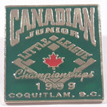 1999 Canadian Junior Little League Baseball Championships Coquitlam, B.C. Enamel Metal Pin