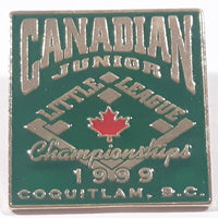 1999 Canadian Junior Little League Baseball Championships Coquitlam, B.C. Enamel Metal Pin