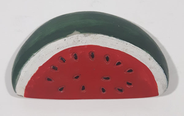 Watermelon Shaped 1" x 1 3/4" Resin Fridge Magnet