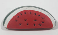 Watermelon Shaped 1" x 1 3/4" Resin Fridge Magnet