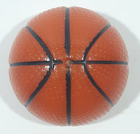 3D Basketball 1 3/8" Plastic Fridge Magnet