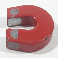 Red Horseshoe Magnet 1" Metal Fridge Magnet