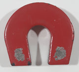 Red Horseshoe Magnet 1" Metal Fridge Magnet