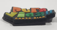 Pura Vida!! Costa Rica 1 3/4" x 2 3/8" Thick Rubber Fridge Magnet