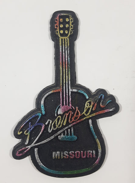 Branson Missouri Acoustic Guitar Shaped 2" x 3" Rubber Fridge Magnet