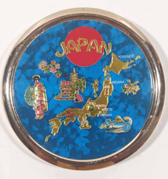 Japan 2 3/8" Metal Fridge Magnet