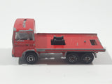 Vintage Majorette Renault Semi Delivery Truck Red 1/100 Die Cast Toy Car Vehicle Made in France