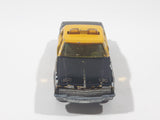Vintage Majorette No. 240 Chevrolet Impala 444 Taxi Cab Black and Yellow 1/69 Scale Die Cast Toy Car Vehicle - Missing Doors