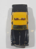 Vintage Majorette No. 240 Chevrolet Impala 444 Taxi Cab Black and Yellow 1/69 Scale Die Cast Toy Car Vehicle - Missing Doors