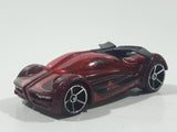 2007 Hot Wheels Track Stars Iridium Dark Red Die Cast Toy Car Vehicle