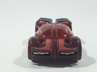 2007 Hot Wheels Track Stars Iridium Dark Red Die Cast Toy Car Vehicle