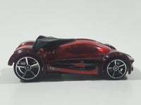 2007 Hot Wheels Track Stars Iridium Dark Red Die Cast Toy Car Vehicle