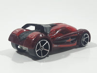 2007 Hot Wheels Track Stars Iridium Dark Red Die Cast Toy Car Vehicle