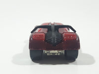 2007 Hot Wheels Track Stars Iridium Dark Red Die Cast Toy Car Vehicle