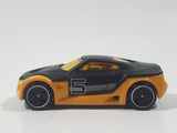 2014 Hot Wheels Ultimate Racing Symbolic Black and Orange #5 Die Cast Toy Car Vehicle