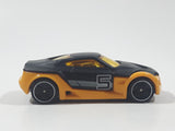 2014 Hot Wheels Ultimate Racing Symbolic Black and Orange #5 Die Cast Toy Car Vehicle