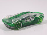 2014 Hot Wheels Truckin' Transporters Split Decision Clear Green Die Cast Toy Car Vehicle